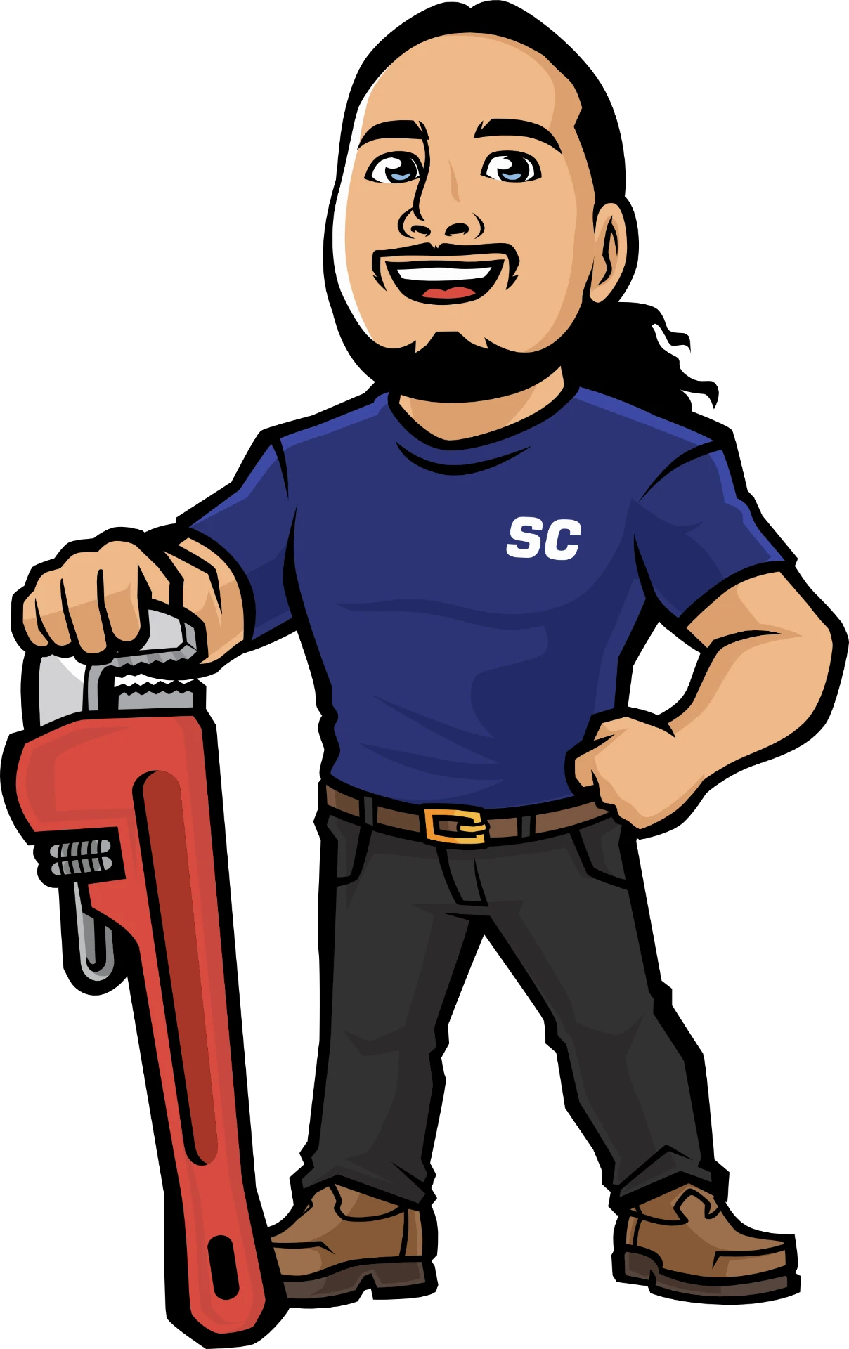 Smart Choice Plumbing & Drains – Local plumbers in Santa Barbara & Ventura County Jose, the Smart Choice Plumbing & Drains mascot, a friendly local plumber serving Santa Barbara and Ventura County